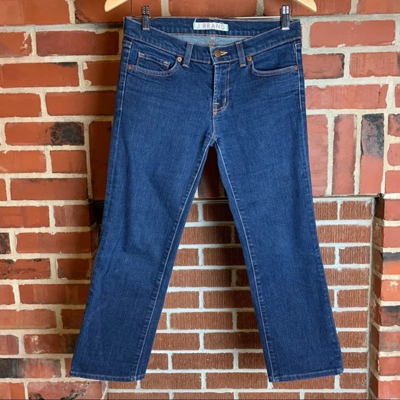 J Brand Blue Jean Cropped Size 27 Cut #208 - Picture 2 of 8